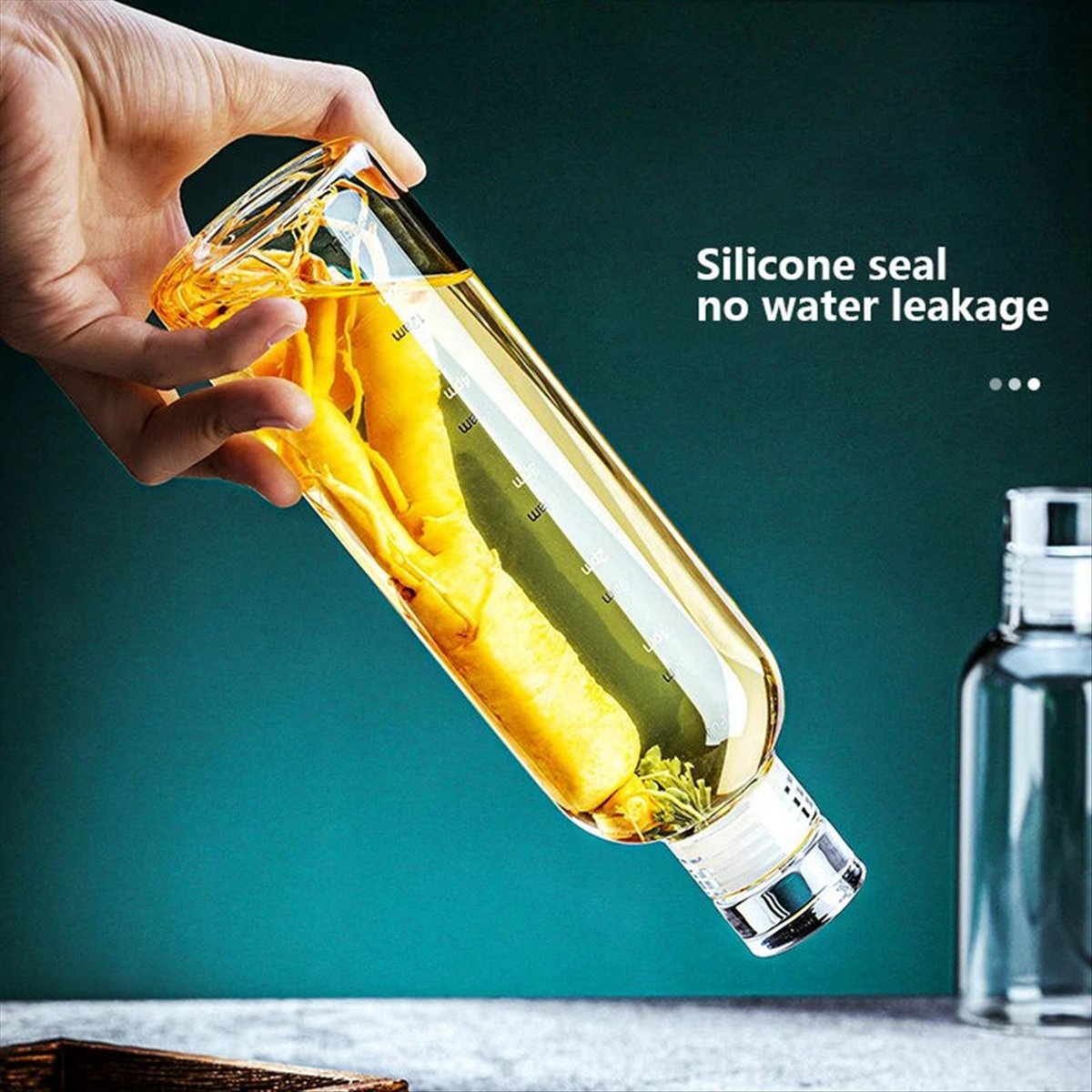 Outdoor Sport Glass Water Bottle - Butelka sportowa ze szkła o pojemności