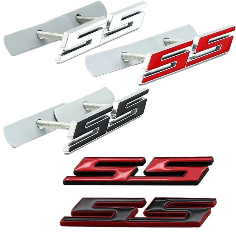 Outdoor Sport Logo - Emblemat 3D Metalowy Czerwono-Czarny Logo SS