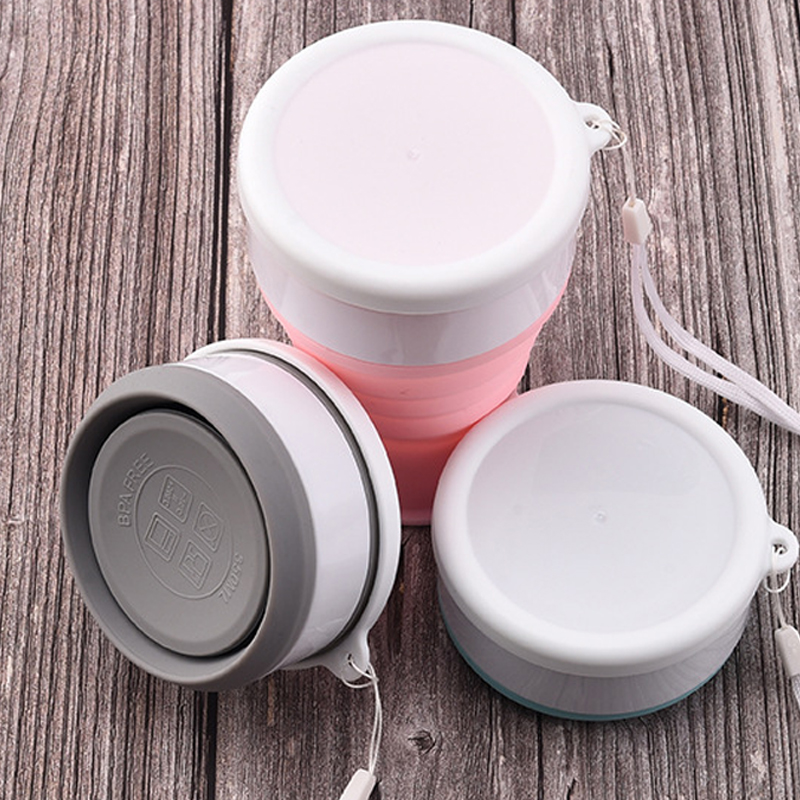 Outdoor Sport Glass Water Bottle - 200Ml silikonowy składany szklany kubek podróżny