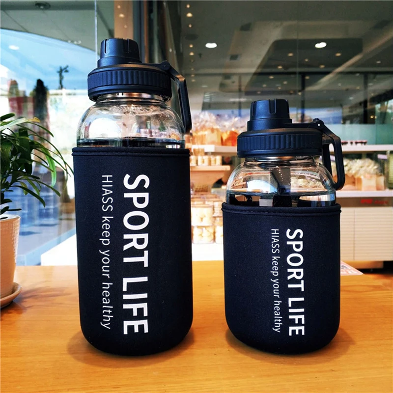 700ml/1000ml dużej pojemności  – Outdoor Sport Glass Water Bottle recenzja i cena