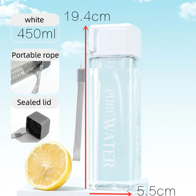 450 ml, 1 szt. Przezroczysty k – Outdoor Sport Glass Water Bottle recenzja i cena