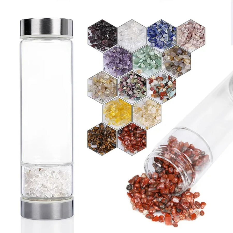 Butelki na wodę z naturalnego  – Outdoor Sport Glass Water Bottle recenzja i cena