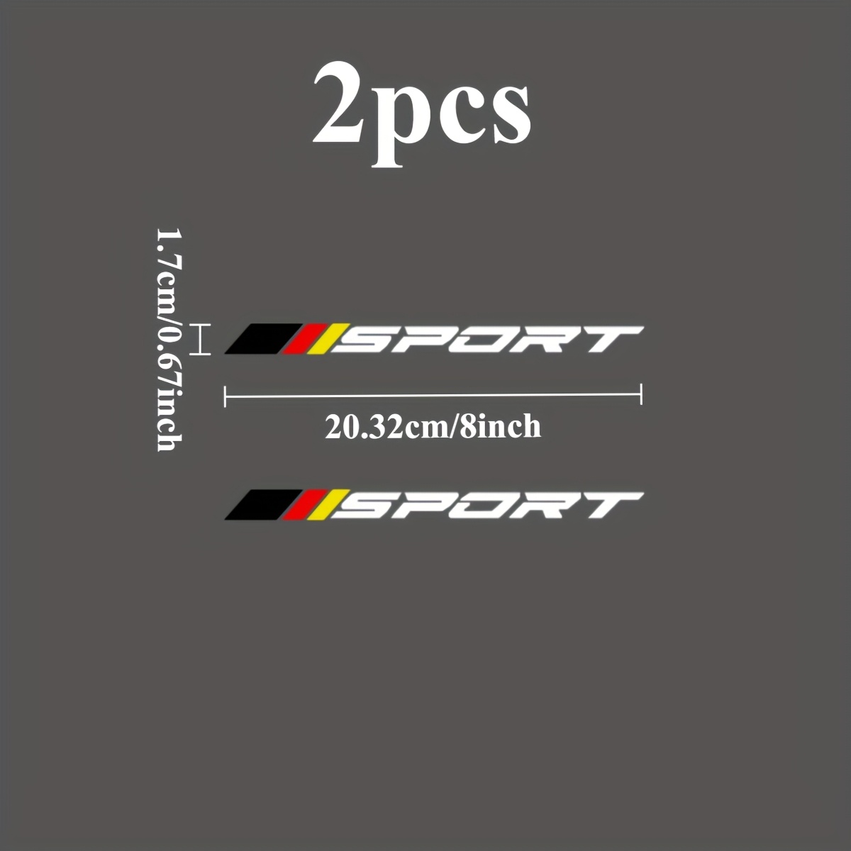 2 SZT. Naklejki 2D z Logo SPOR – Outdoor Sport Logo recenzja i cena