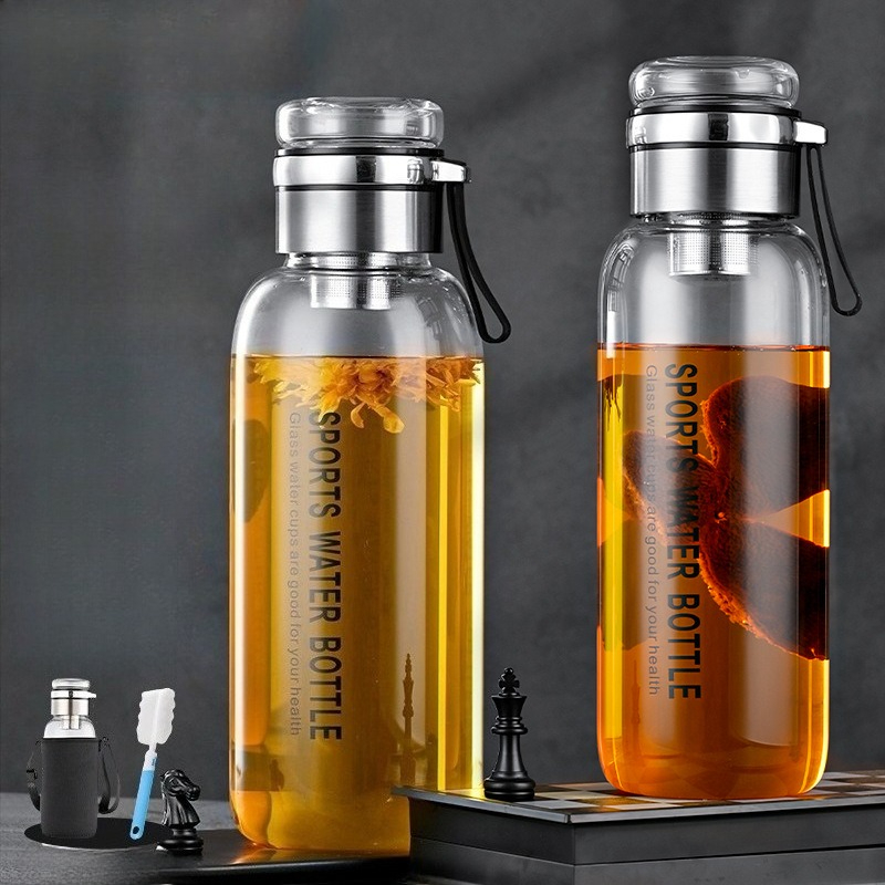 Szklana butelka na wodę 1.0/1. – Outdoor Sport Glass Water Bottle recenzja i cena