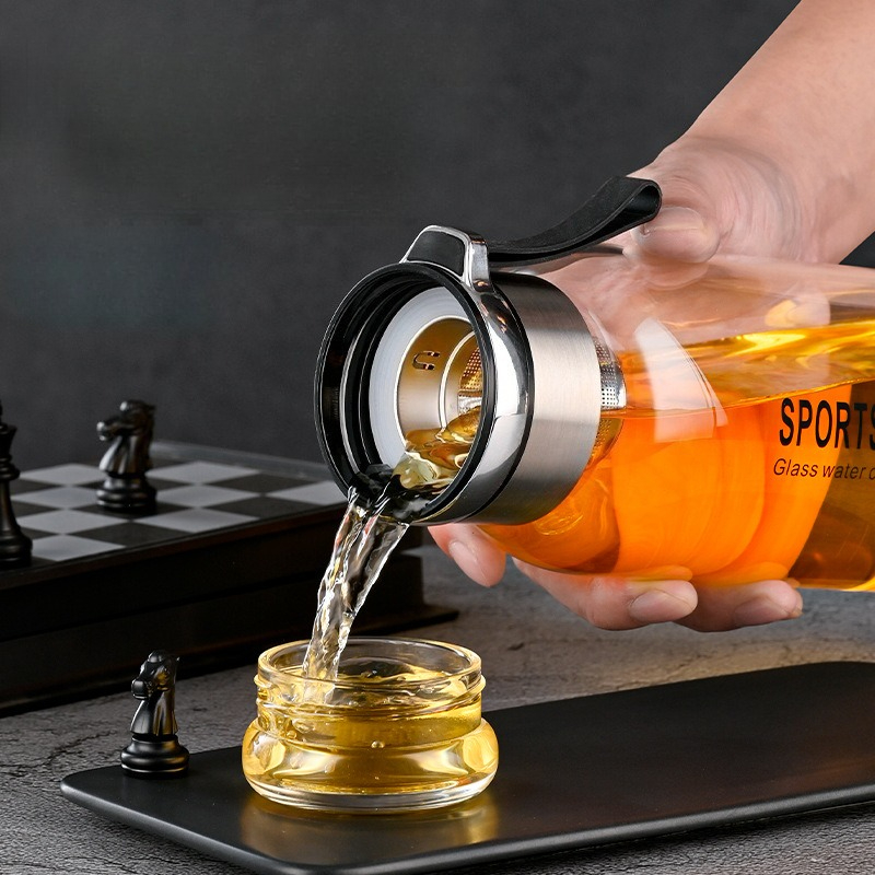 Szklana butelka na wodę 1.0/1. – Outdoor Sport Glass Water Bottle recenzja i cena