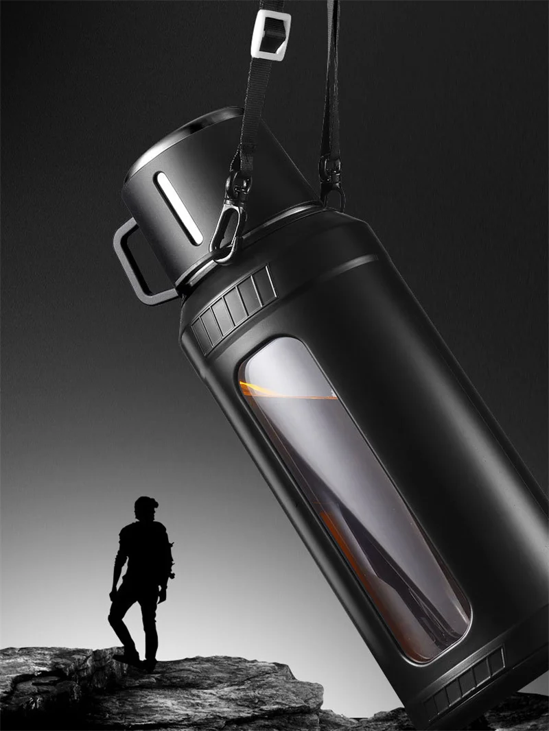 Butelka na wodę ze szkła o duż – Outdoor Sport Glass Water Bottle recenzja i cena
